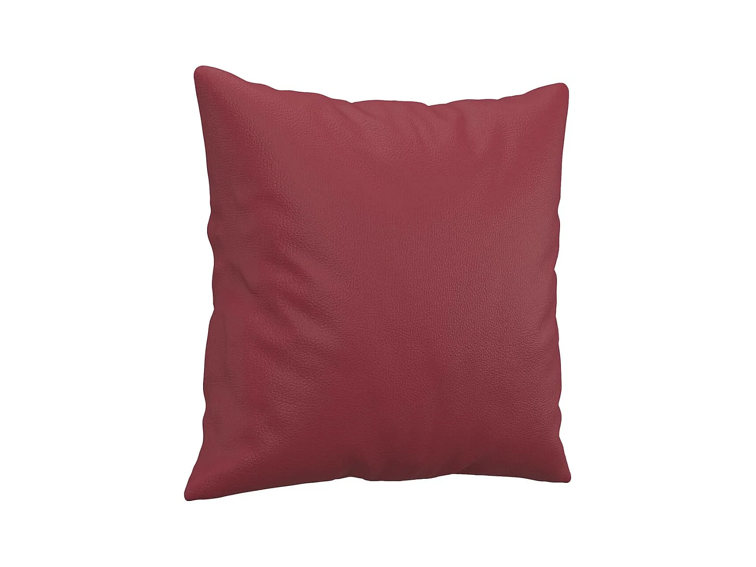 Ensemble de canapés 4 pcs et coussins rouge bordeaux similicuir