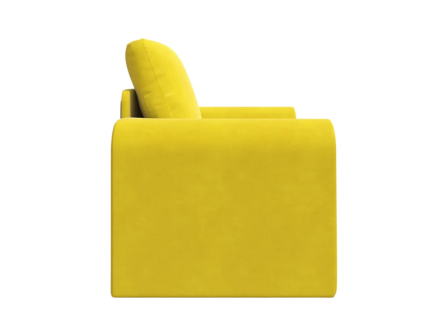 Canapé-Lit Jaune 98 x 71 x 83 cm Velours