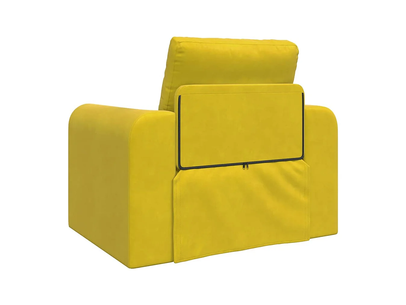 Canapé-Lit Jaune 98 x 71 x 83 cm Velours