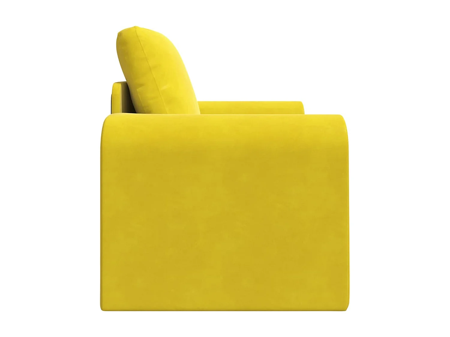 Canapé-Lit Jaune 98 x 71 x 83 cm Velours