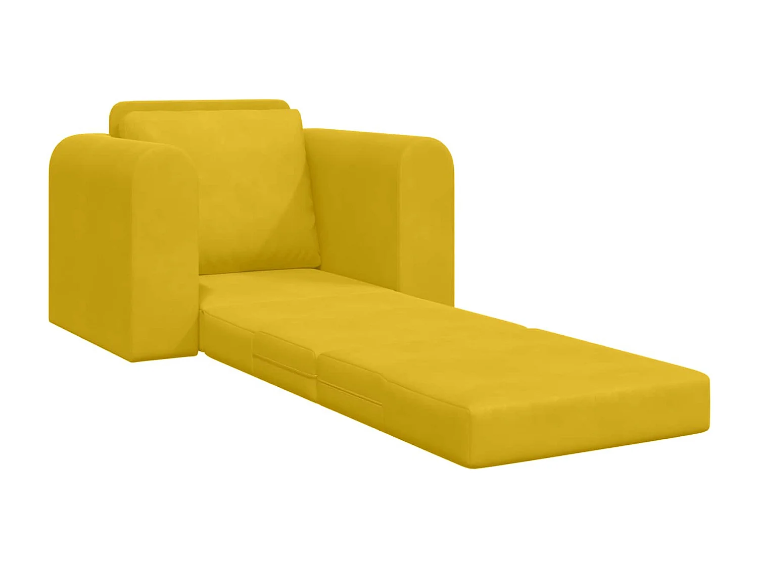 Schlafsofa Gelb 98 x 71 x 83 cm Samt