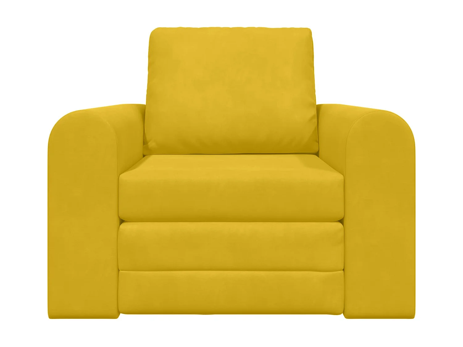 Schlafsofa Gelb 98 x 71 x 83 cm Samt