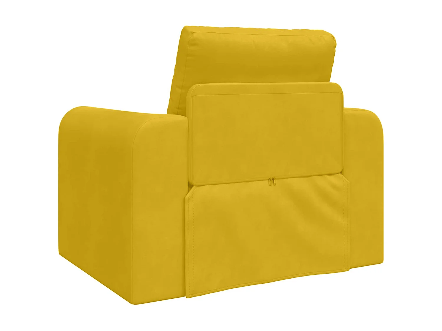 Schlafsofa Gelb 98 x 71 x 83 cm Samt