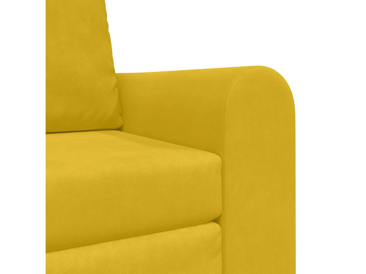 Schlafsofa Gelb 98 x 71 x 83 cm Samt