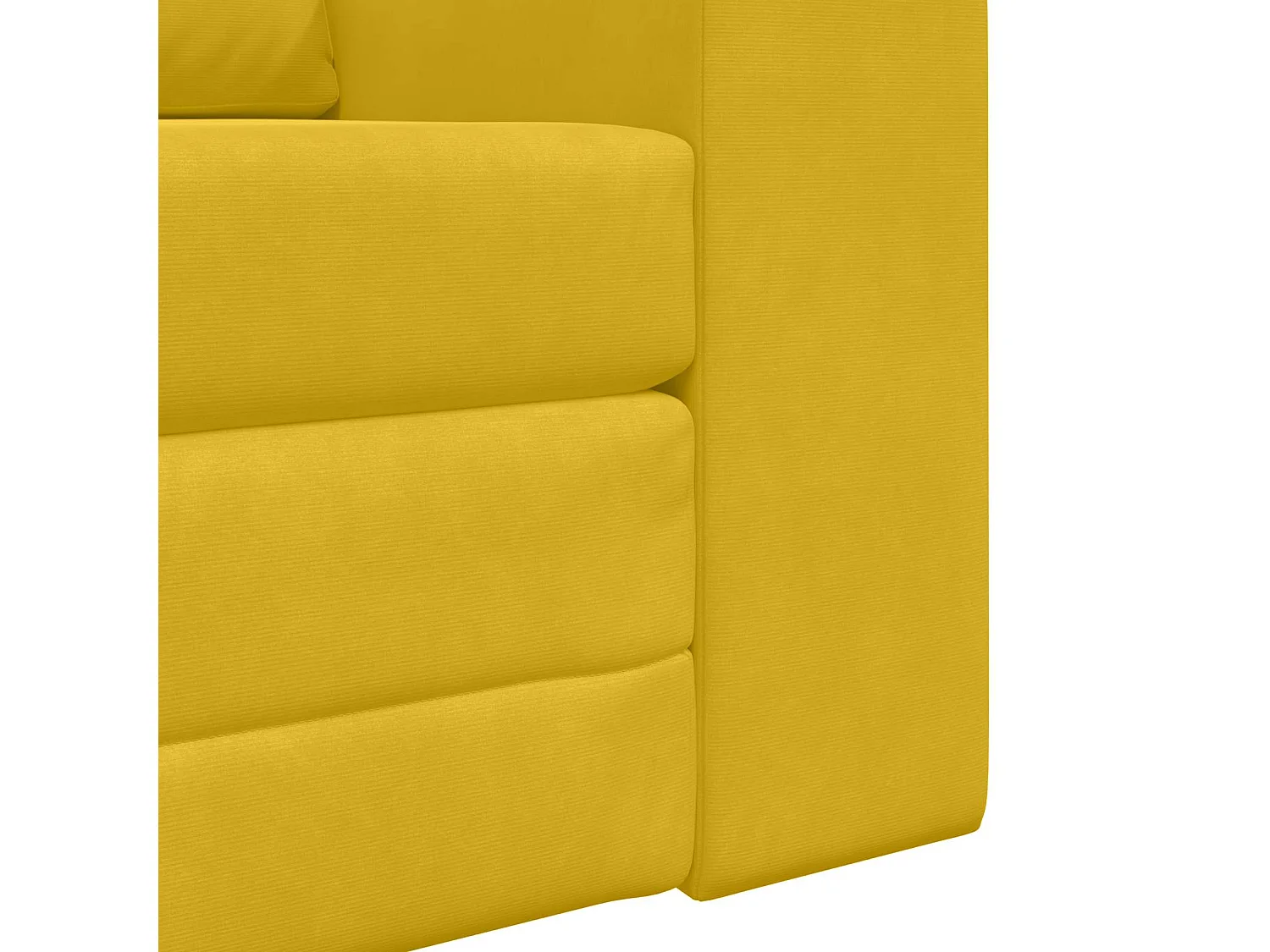 Schlafsofa Gelb 98 x 71 x 83 cm Samt