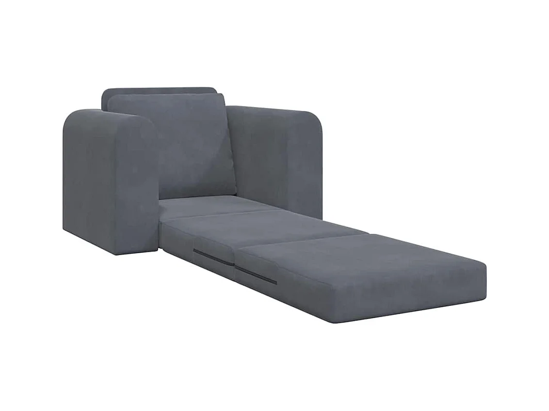 Canapé-Lit Gris foncé 98 x 71 x 83 cm Velours
