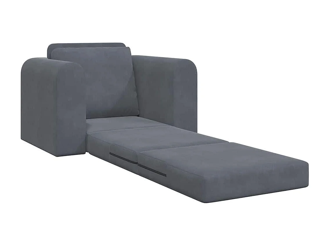 Canapé-Lit Gris foncé 98 x 71 x 83 cm Velours