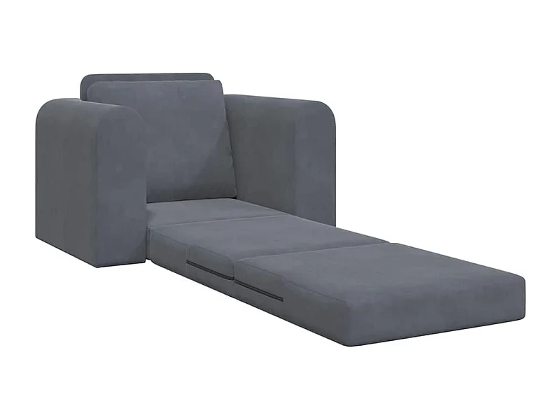 Canapé-Lit Gris foncé 98 x 71 x 83 cm Velours