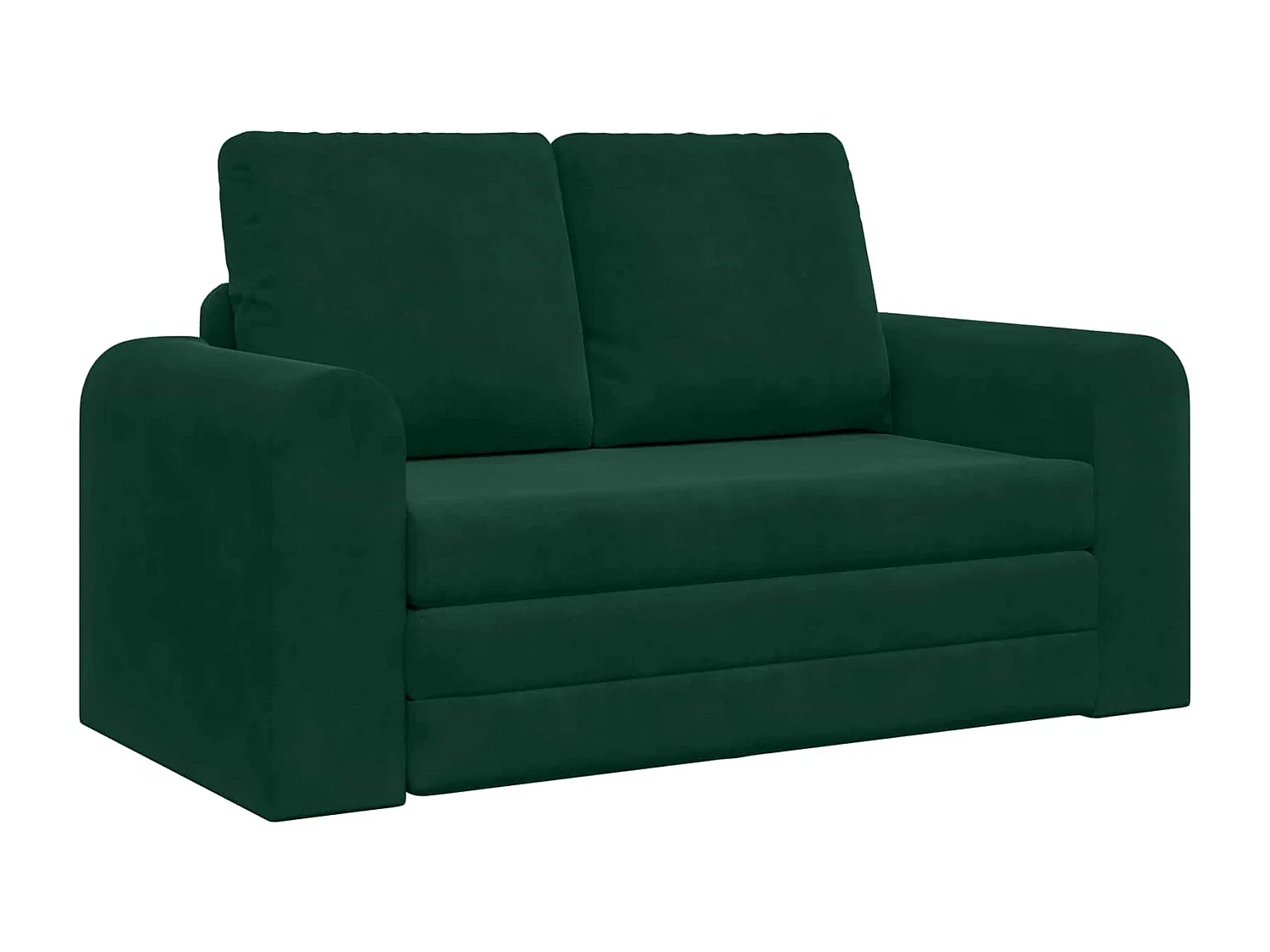 Canapé-Lit 60cm Vert foncé Velours