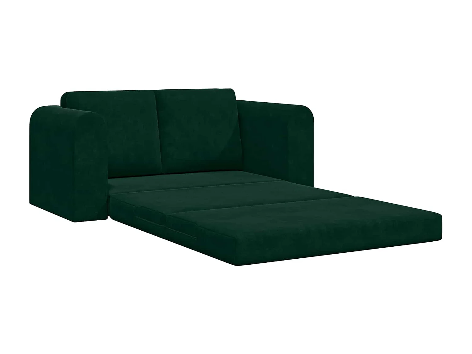 Canapé-Lit 60cm Vert foncé Velours