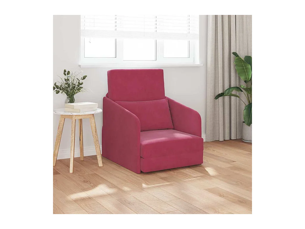 Canapé-Lit Bordeaux 65 x 80 x 83 cm Velours