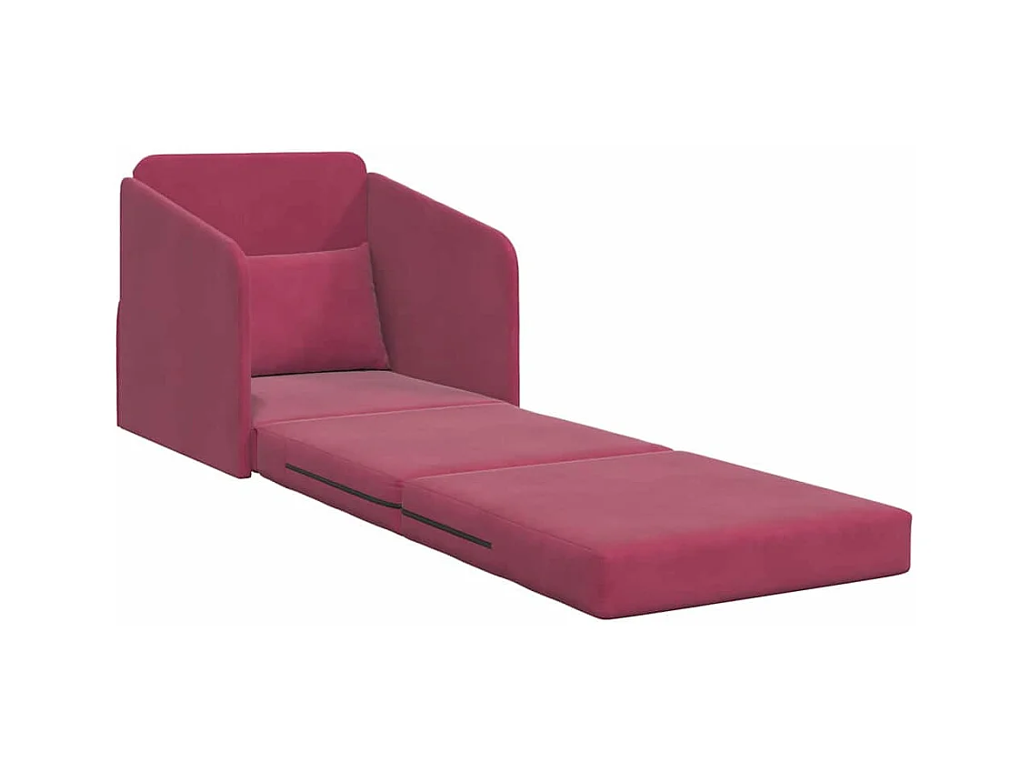 Canapé-Lit Bordeaux 65 x 80 x 83 cm Velours