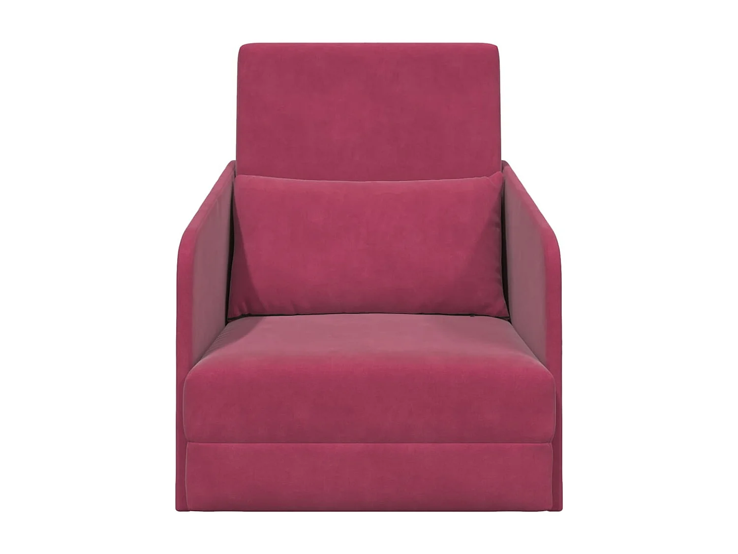 Sofá cama Rojo vino 65 x 80 x 83 cm Terciopelo