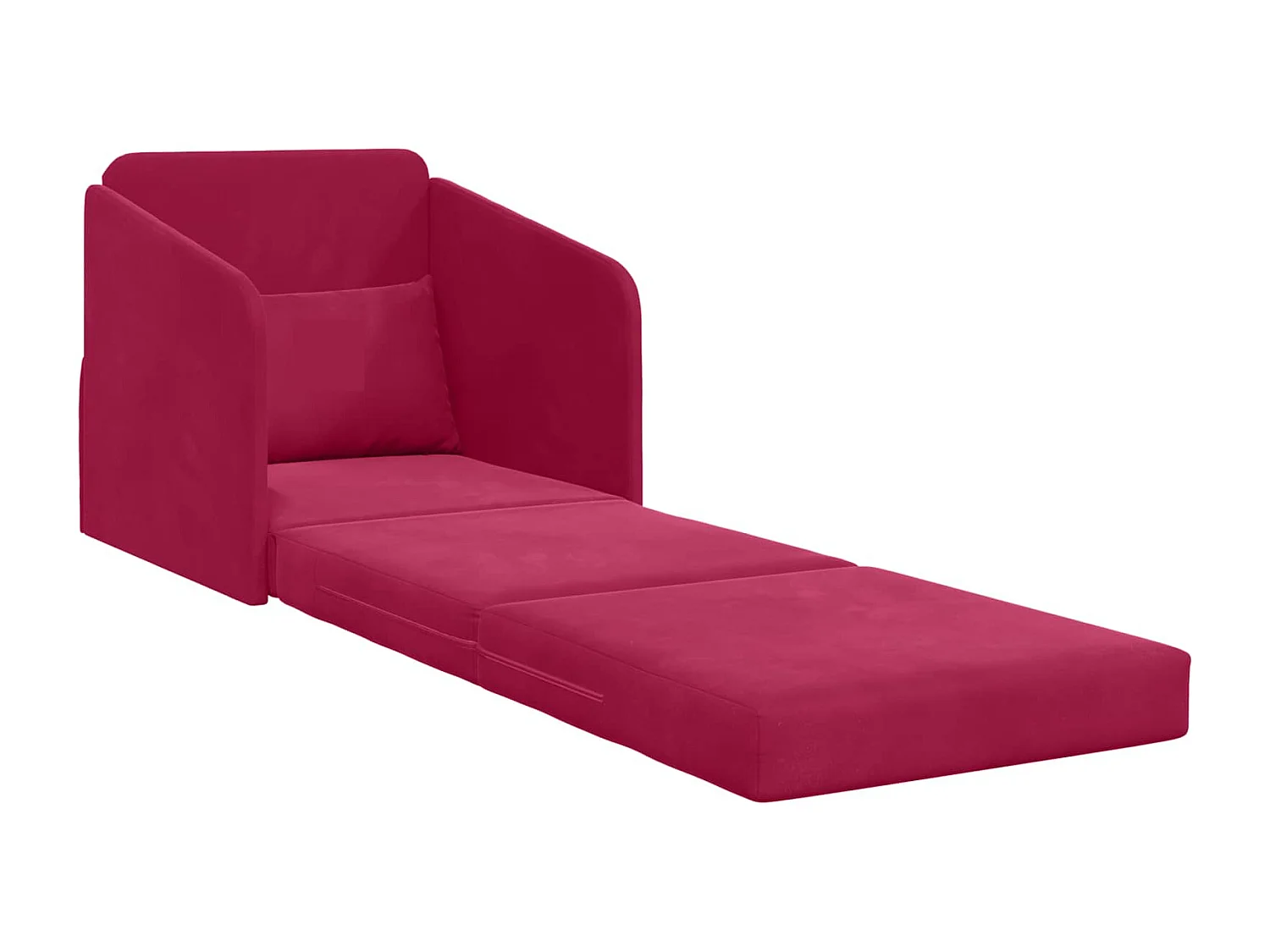 Schlafsofa Weinrot 65 x 80 x 83 cm Samt