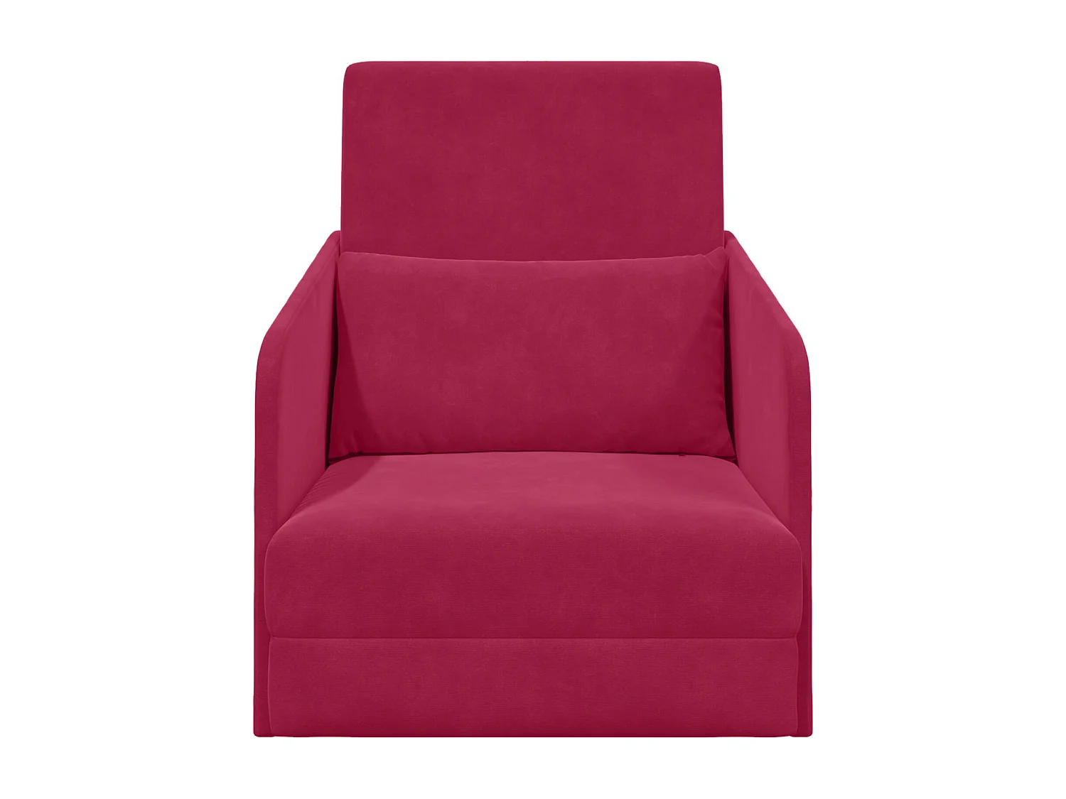 Schlafsofa Weinrot 65 x 80 x 83 cm Samt