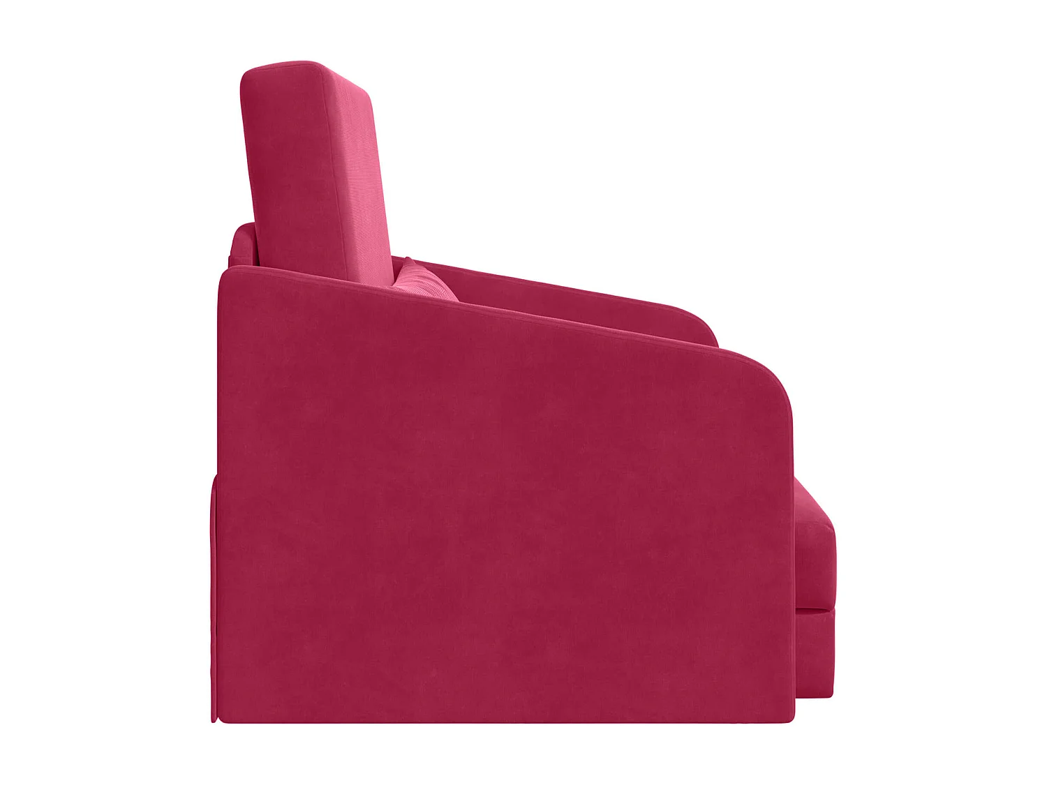 Schlafsofa Weinrot 65 x 80 x 83 cm Samt