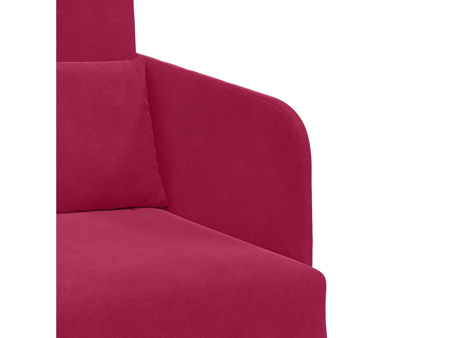 Schlafsofa Weinrot 65 x 80 x 83 cm Samt