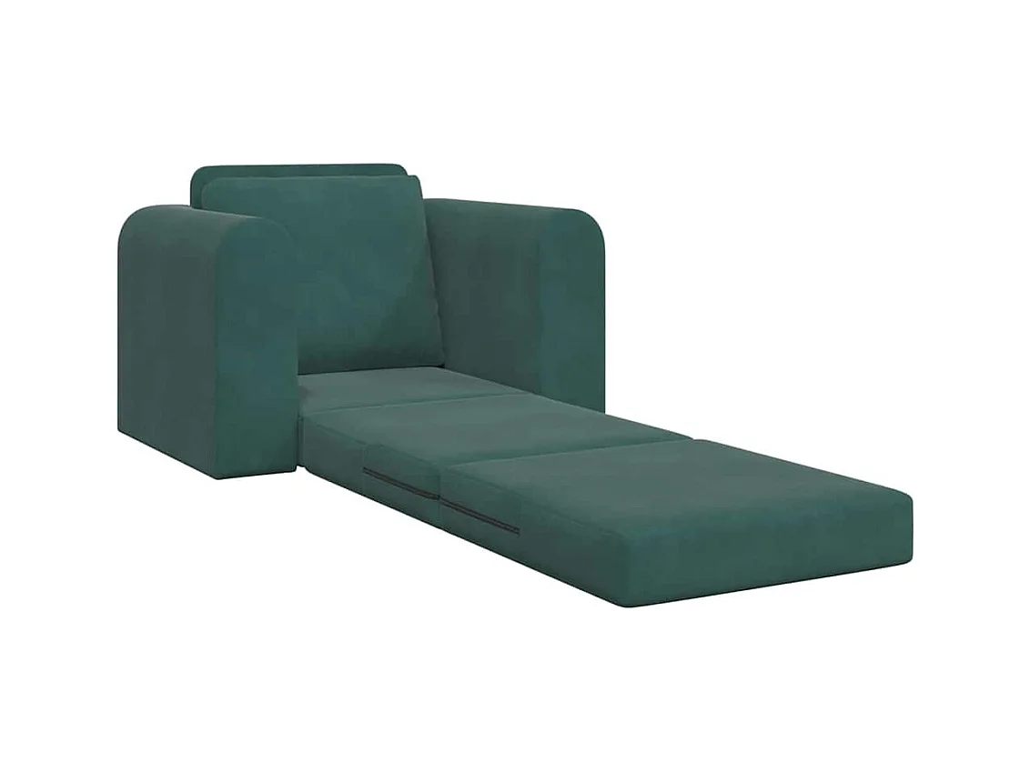 Canapé-Lit Vert foncé 98 x 71 x 83 cm Velours