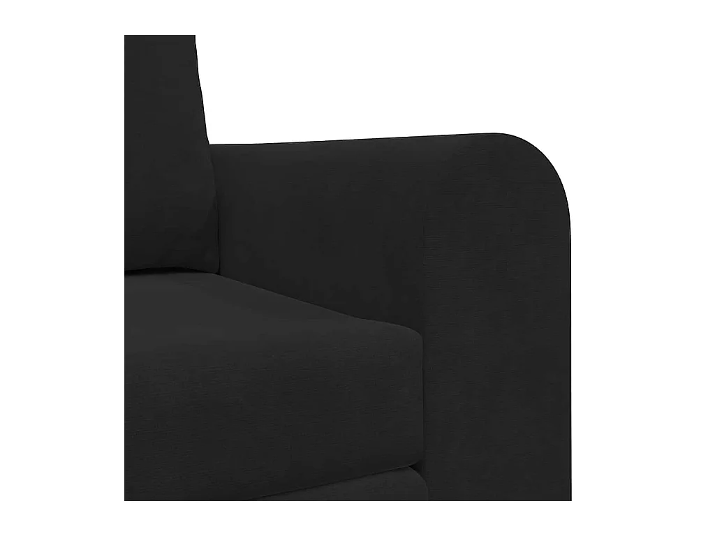 Canapé-Lit Noir 148 x 71 x 83 cm Velours