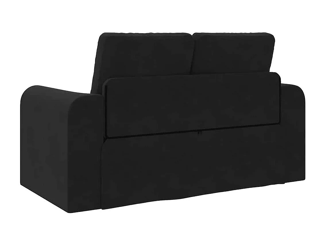 Canapé-Lit Noir 148 x 71 x 83 cm Velours