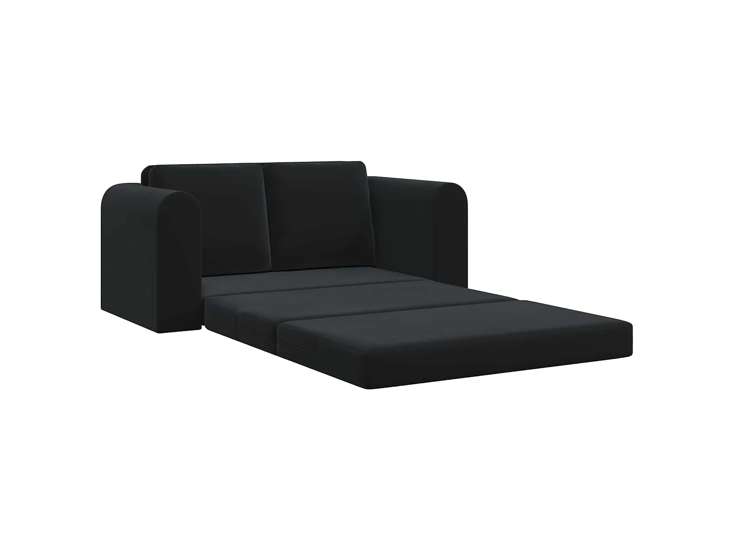 Slaapbank Zwart 148 x 71 x 83 cm Fluweel