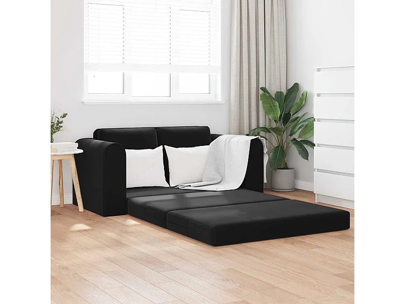 Divano letto 60cm Nero Velluto