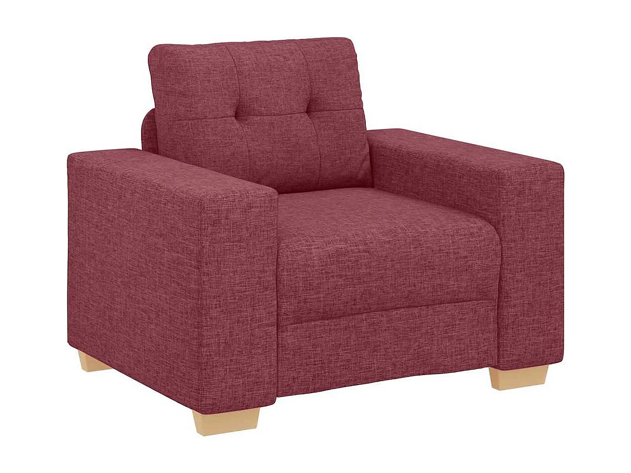 Ensemble de Canapés avec coussin avec oreiller Bordeaux tissu