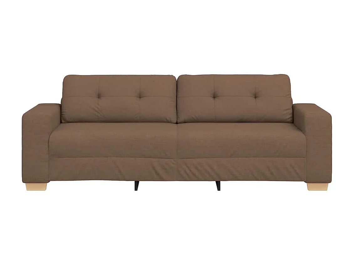 Canapé Marron 221 x 80 x 80 cm tissu