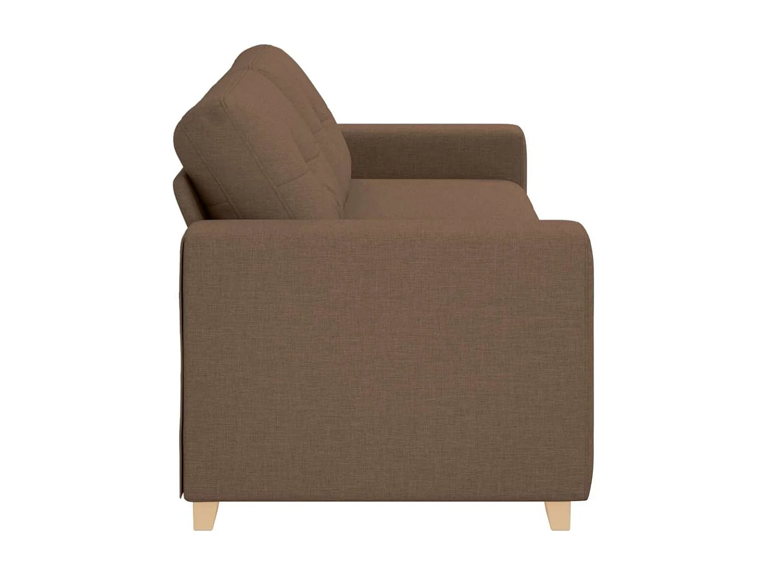 Canapé Marron 221 x 80 x 80 cm tissu