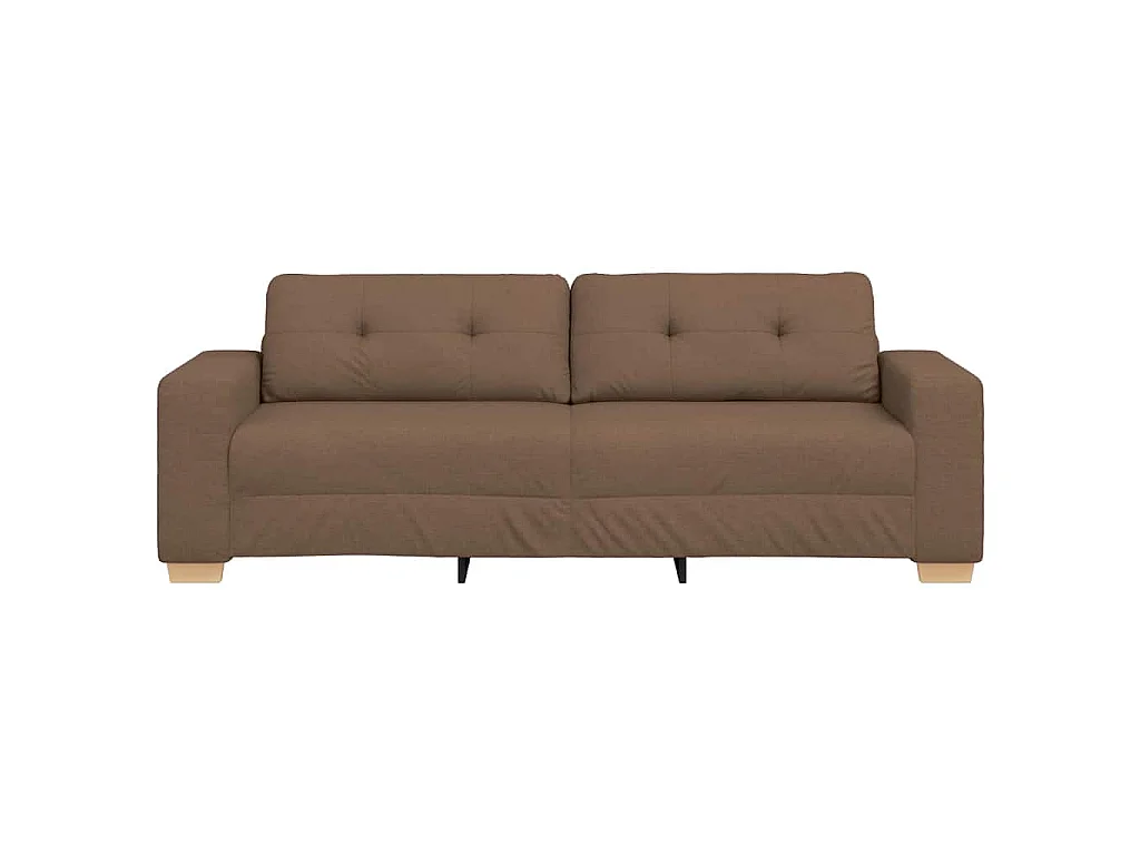 3-Seater Sofa Brown 180 cm Fabric - Untranslated