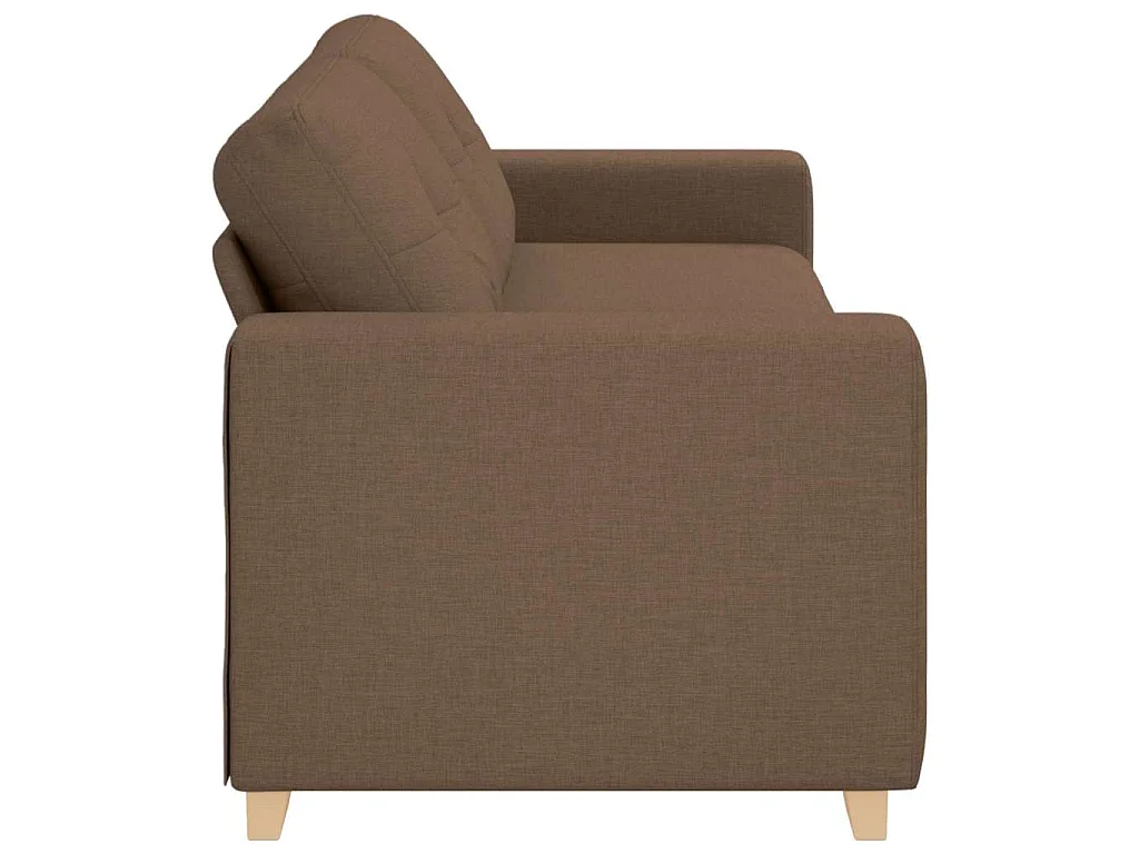 3-Seater Sofa Brown 180 cm Fabric - Untranslated