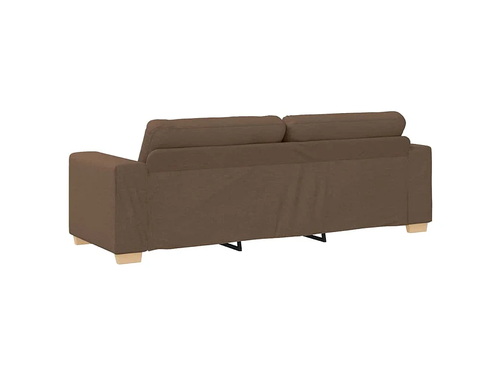 3-Seater Sofa Brown 180 cm Fabric - Untranslated