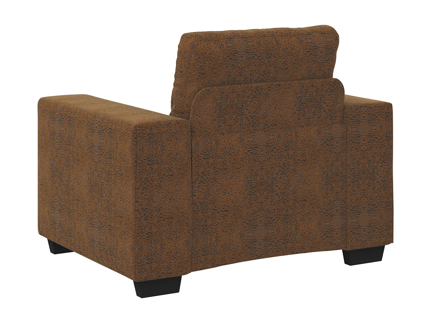 | Sofa-Sessel | mit Kissen Braun Kunstleder und Holz