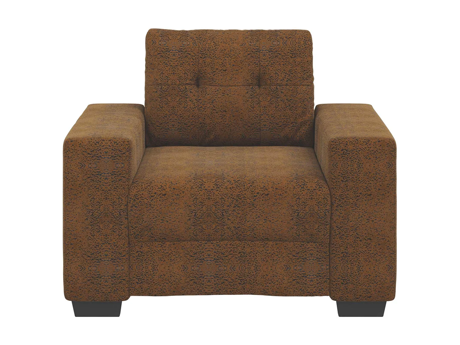 Sofa Chair Brown 59 cm Faux Leather - Untranslated