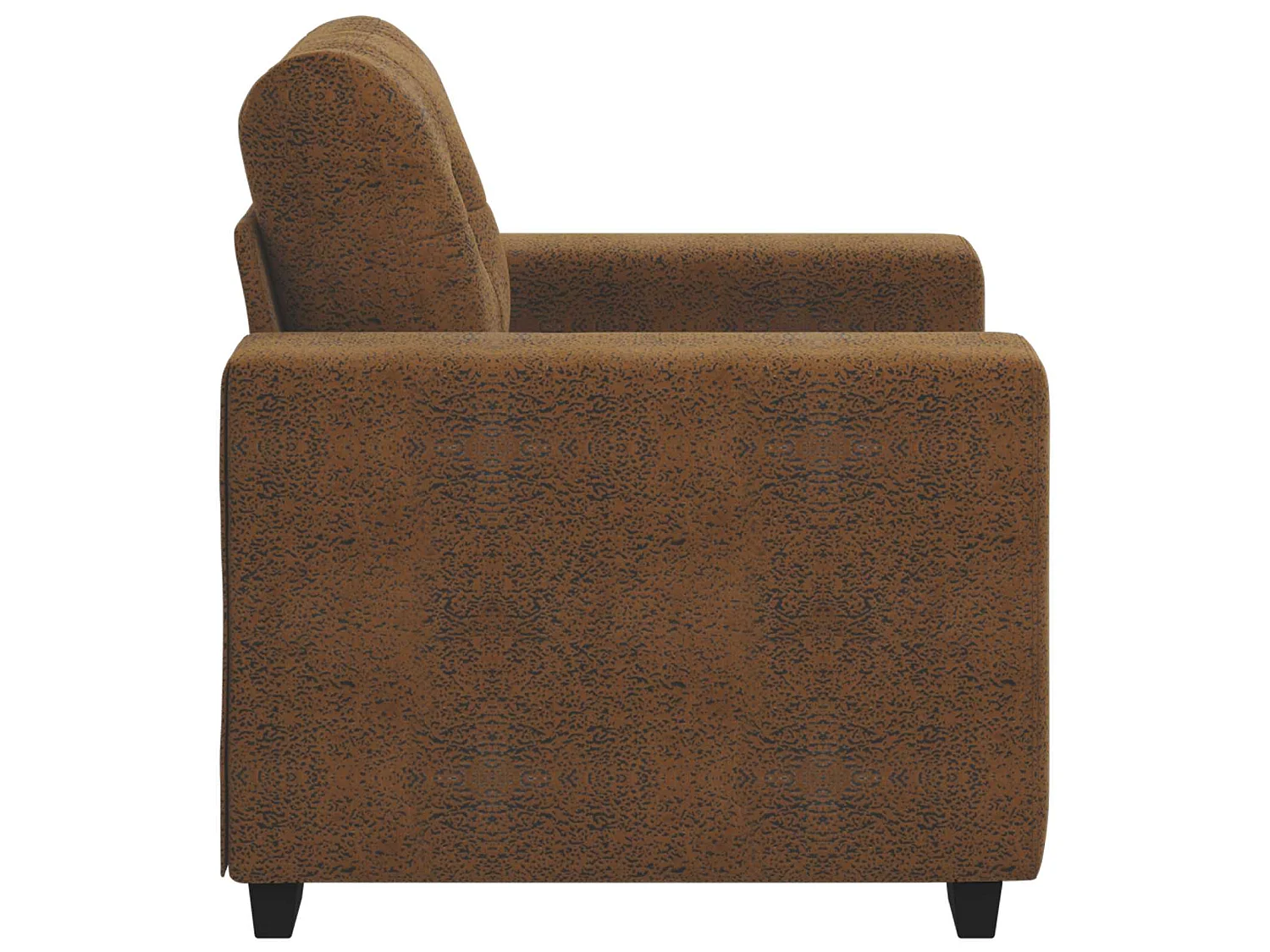 Sofa Chair Brown 59 cm Faux Leather - Untranslated