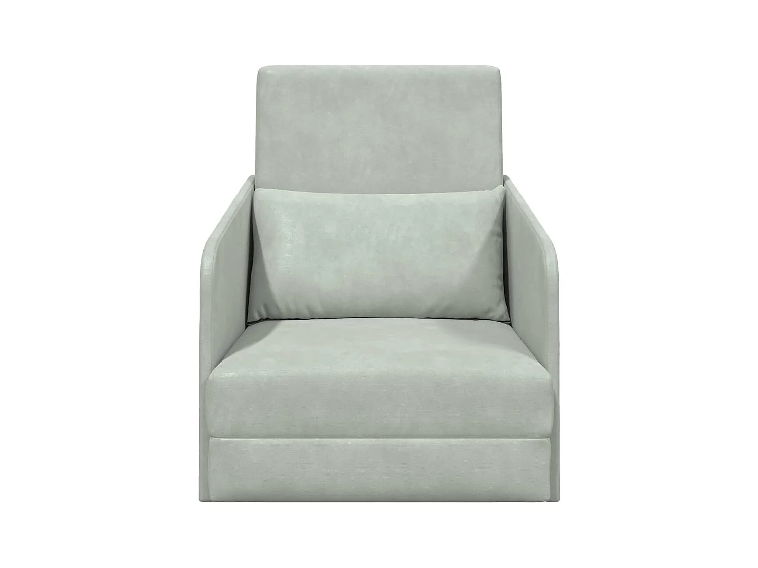 Canapé-Lit Gris clair 65 x 80 x 83 cm Velours