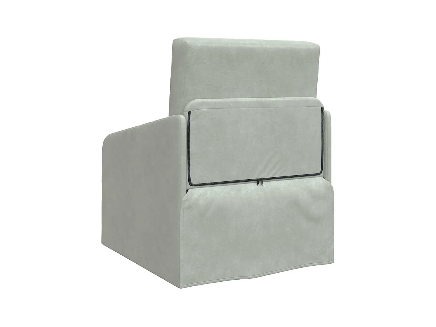 Canapé-Lit Gris clair 65 x 80 x 83 cm Velours