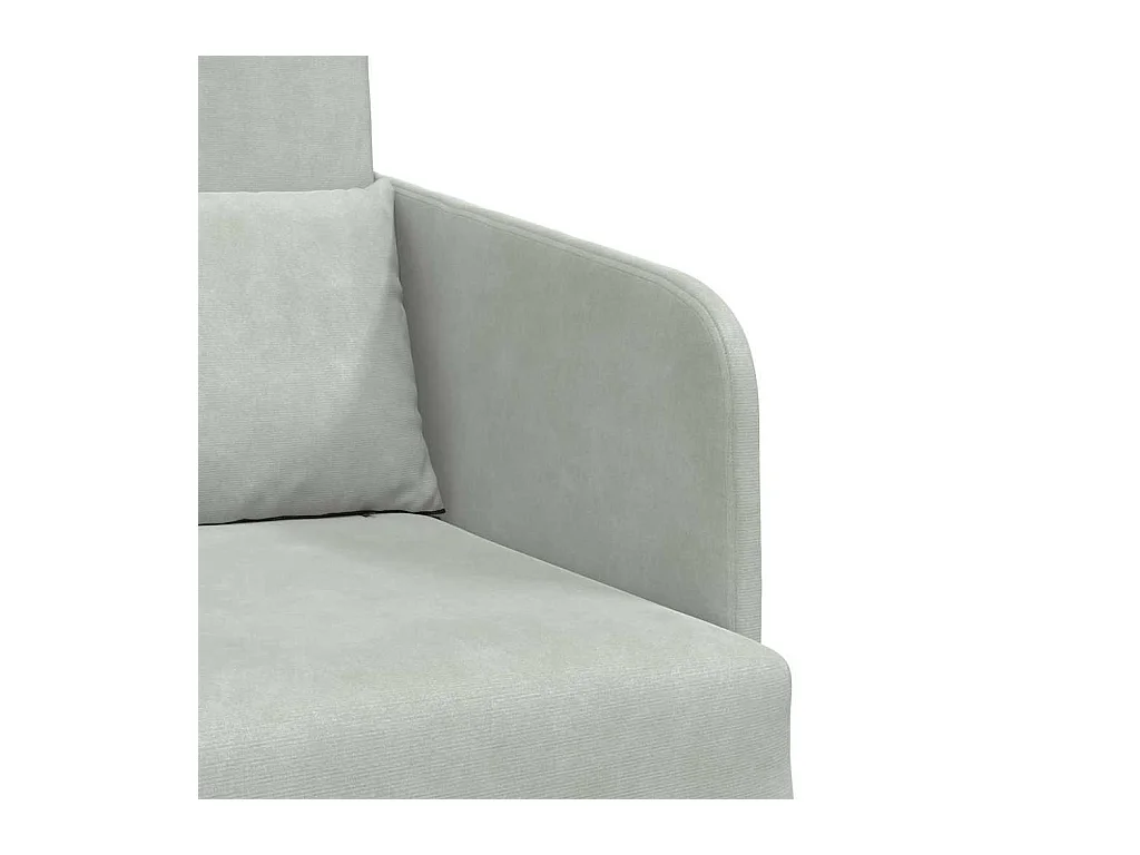 Canapé-Lit Gris clair 65 x 80 x 83 cm Velours
