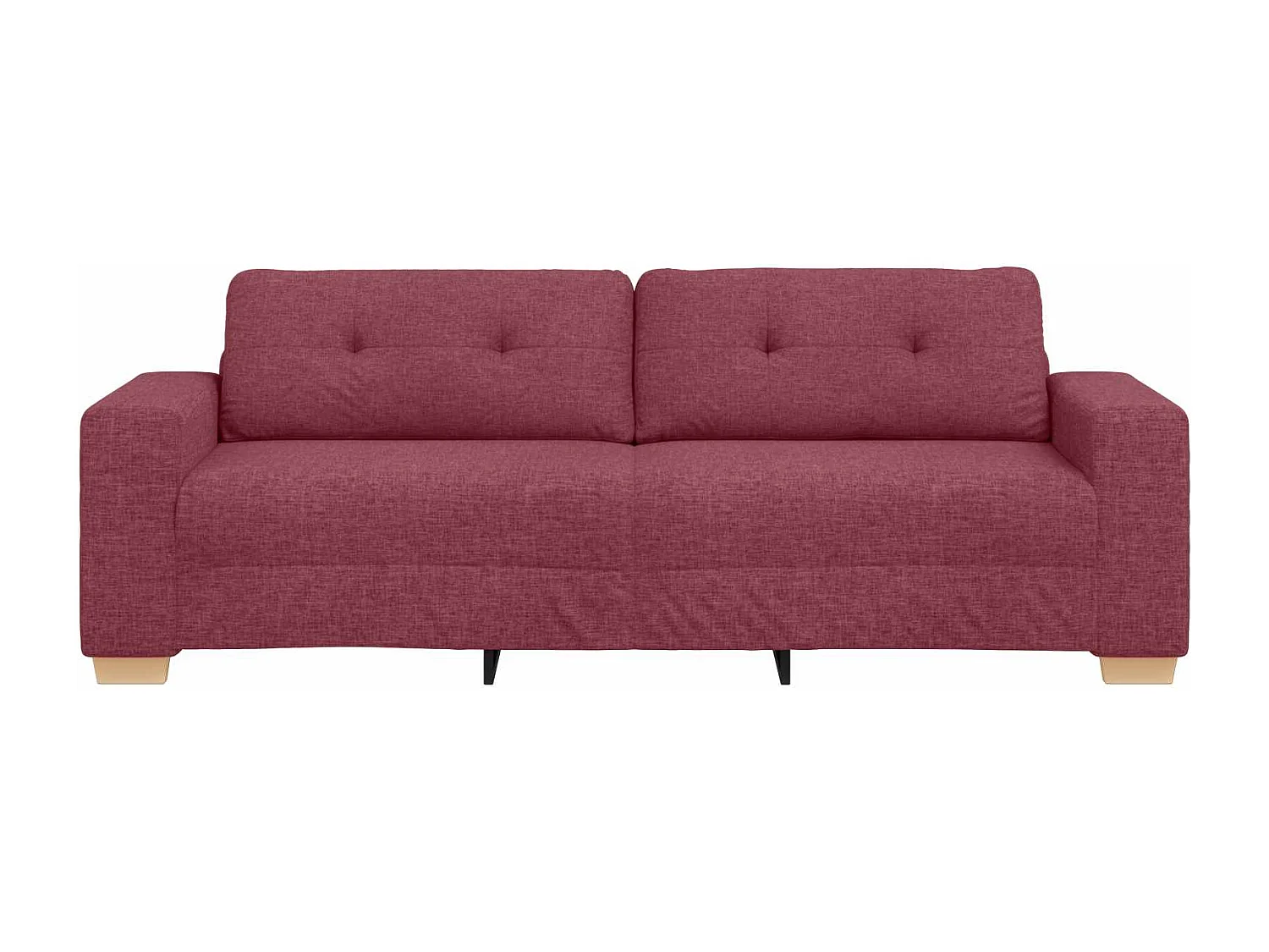 Canapé Bordeaux 221 x 78 x 80 cm tissu