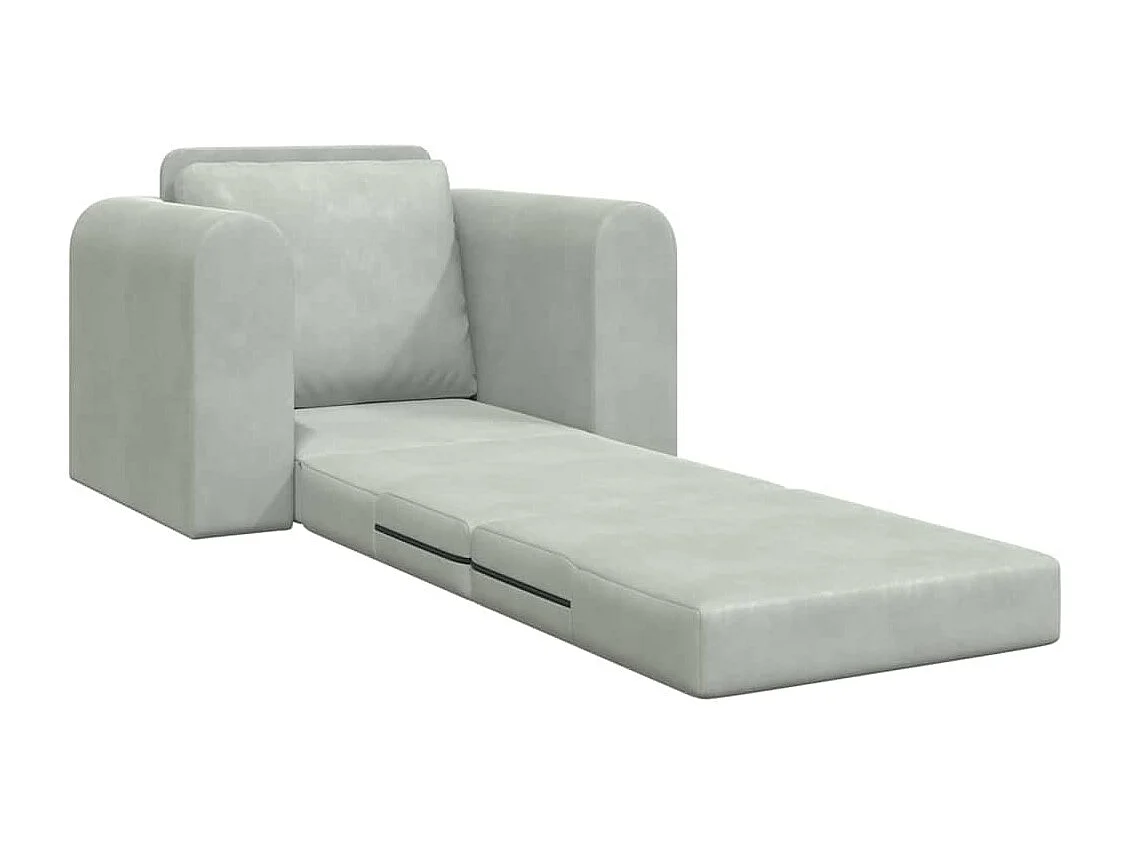 Canapé-Lit Gris clair 98 x 71 x 83 cm Velours