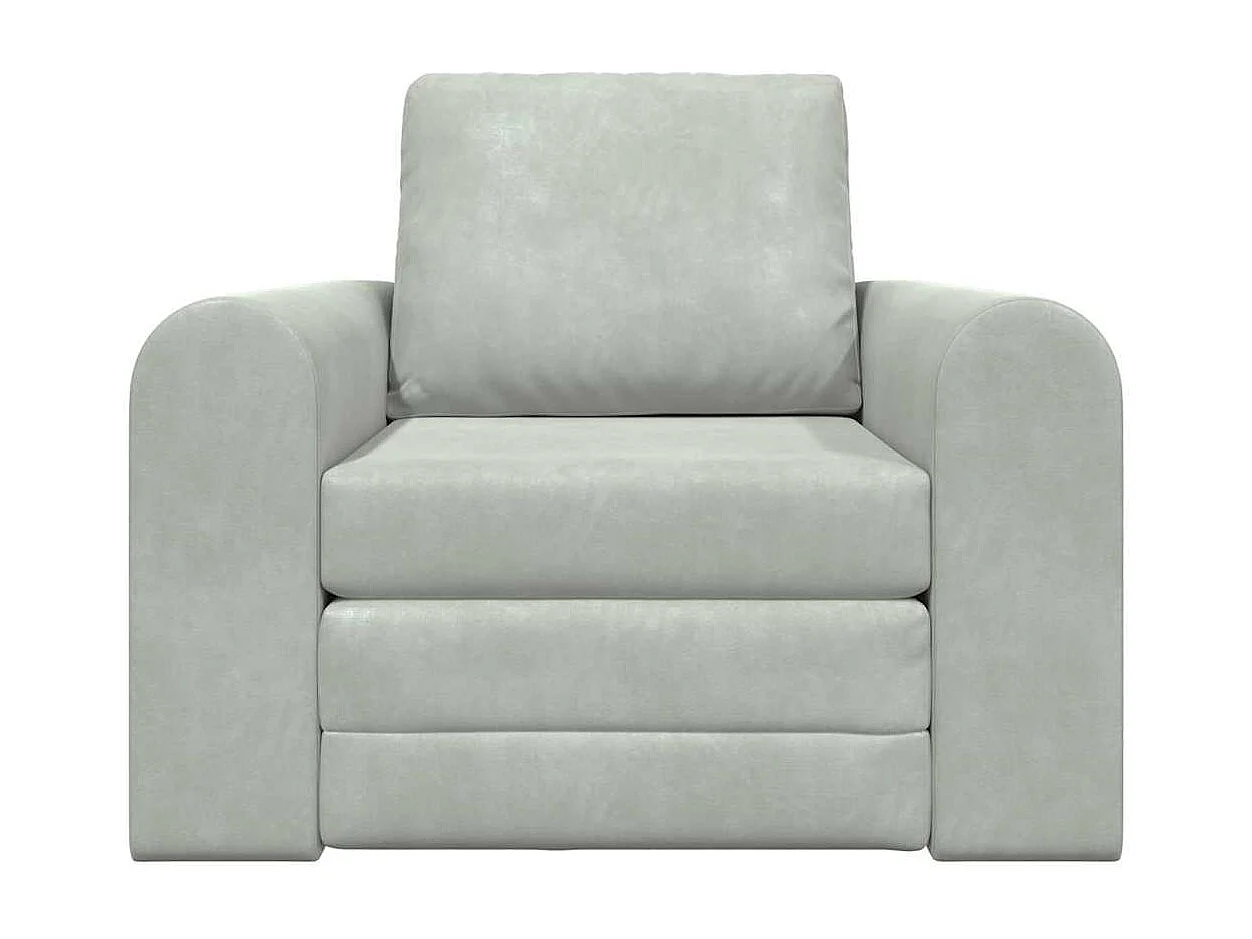 Canapé-Lit Gris clair 98 x 71 x 83 cm Velours