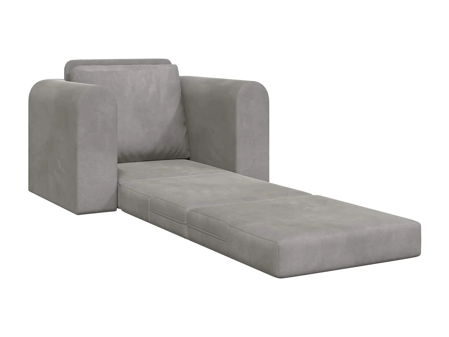 Canapé-Lit Gris clair 98 x 71 x 83 cm Velours