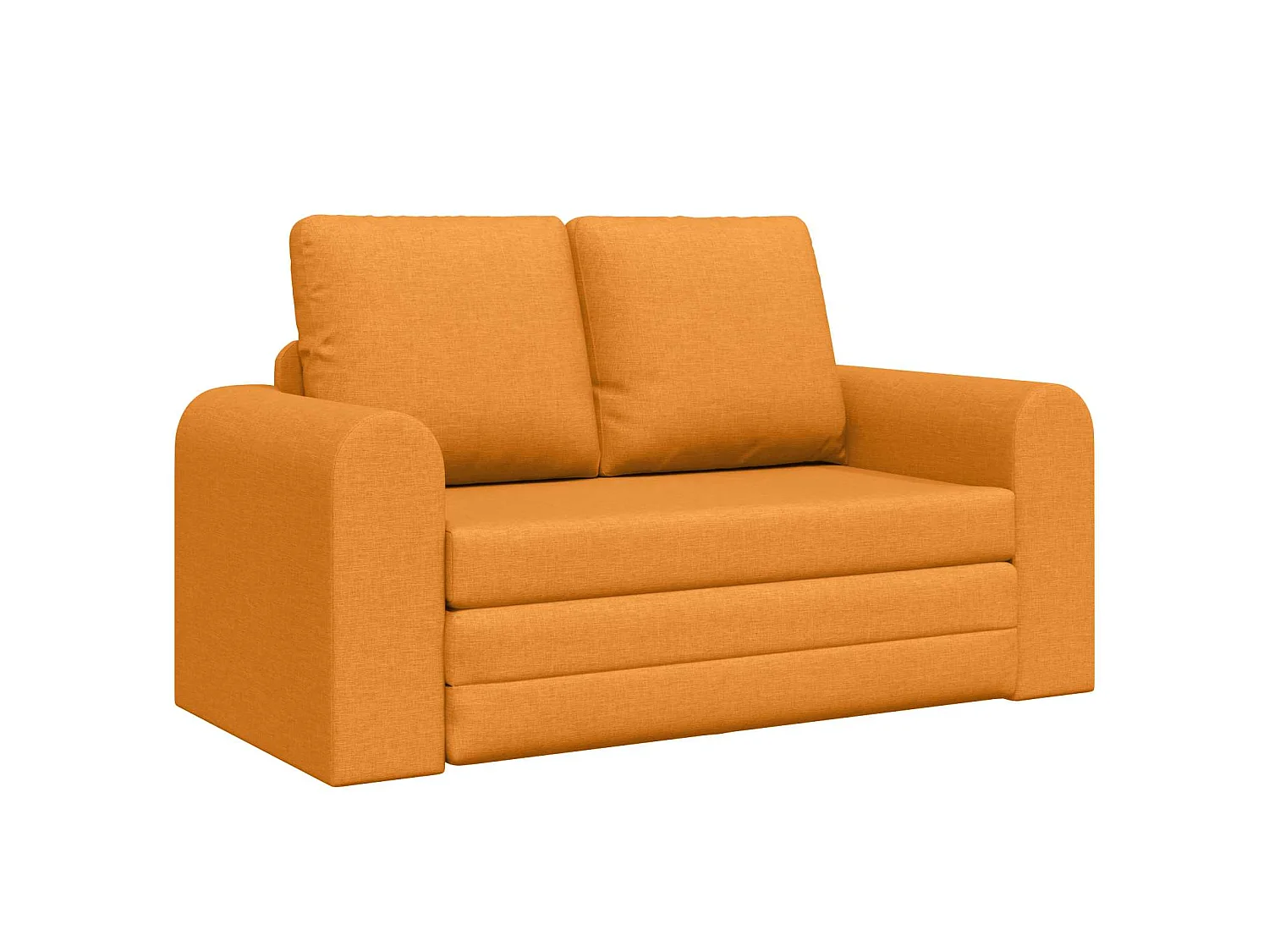 Divano letto 60cm Giallo Scuro Tessuto