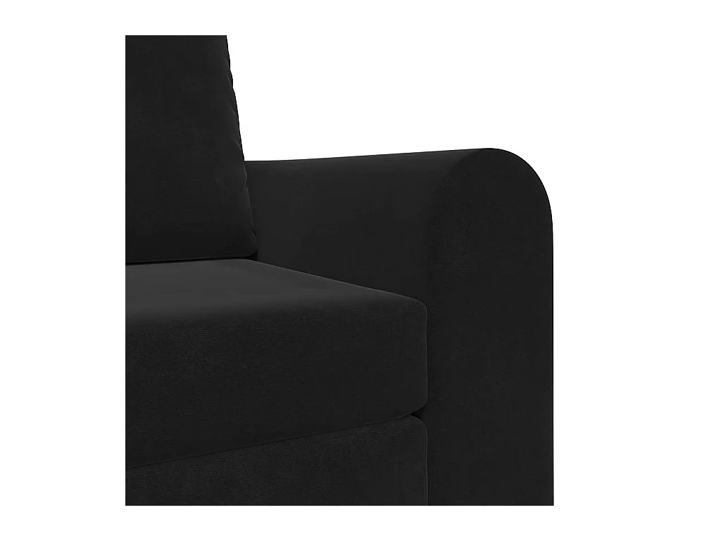 Canapé-Lit Noir 98 x 71 x 83 cm Velours