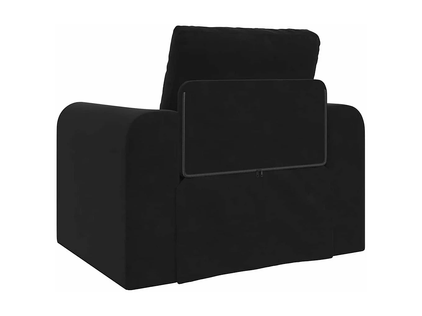 Sofá-Cama Preto 98 x 71 x 83 cm Veludo