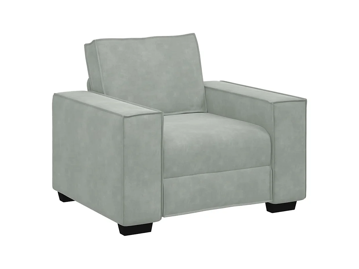 Ensemble de Canapés 3 pcs Gris 220 x 78 x 84 cm Velours