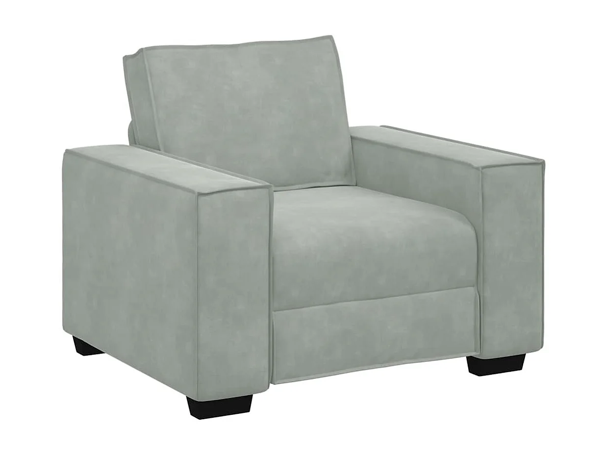 Canapé 3 pcs Gris clair 220 x 80 x 84 cm Tissu en lin mélangé