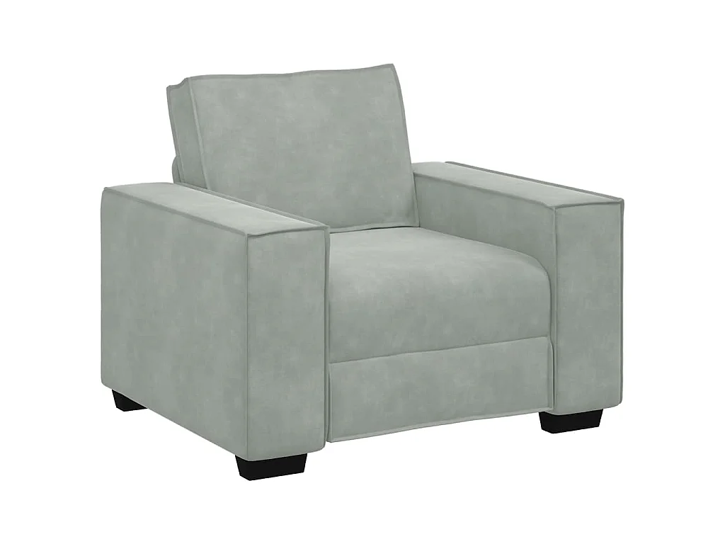 Canapé 3 pcs Gris clair 220 x 80 x 84 cm Tissu en lin mélangé