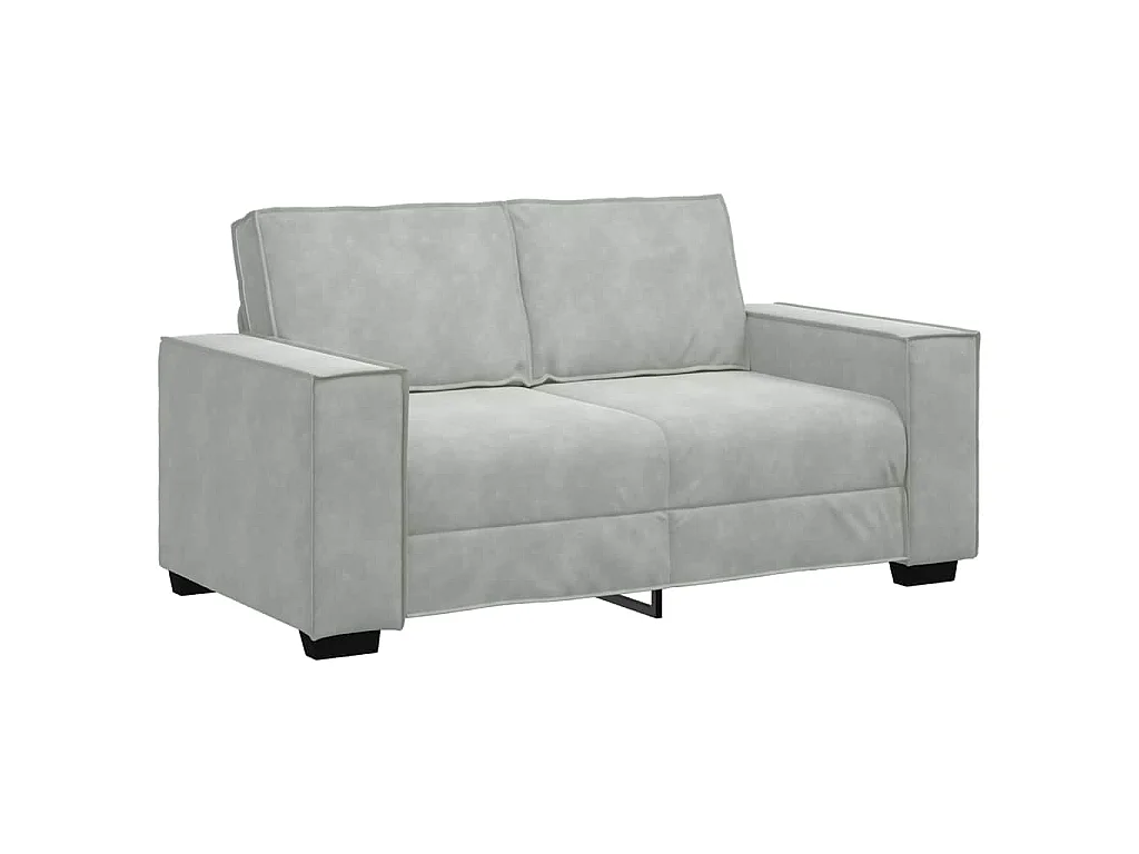 Canapé 3 pcs Gris clair 220 x 80 x 84 cm Tissu en lin mélangé