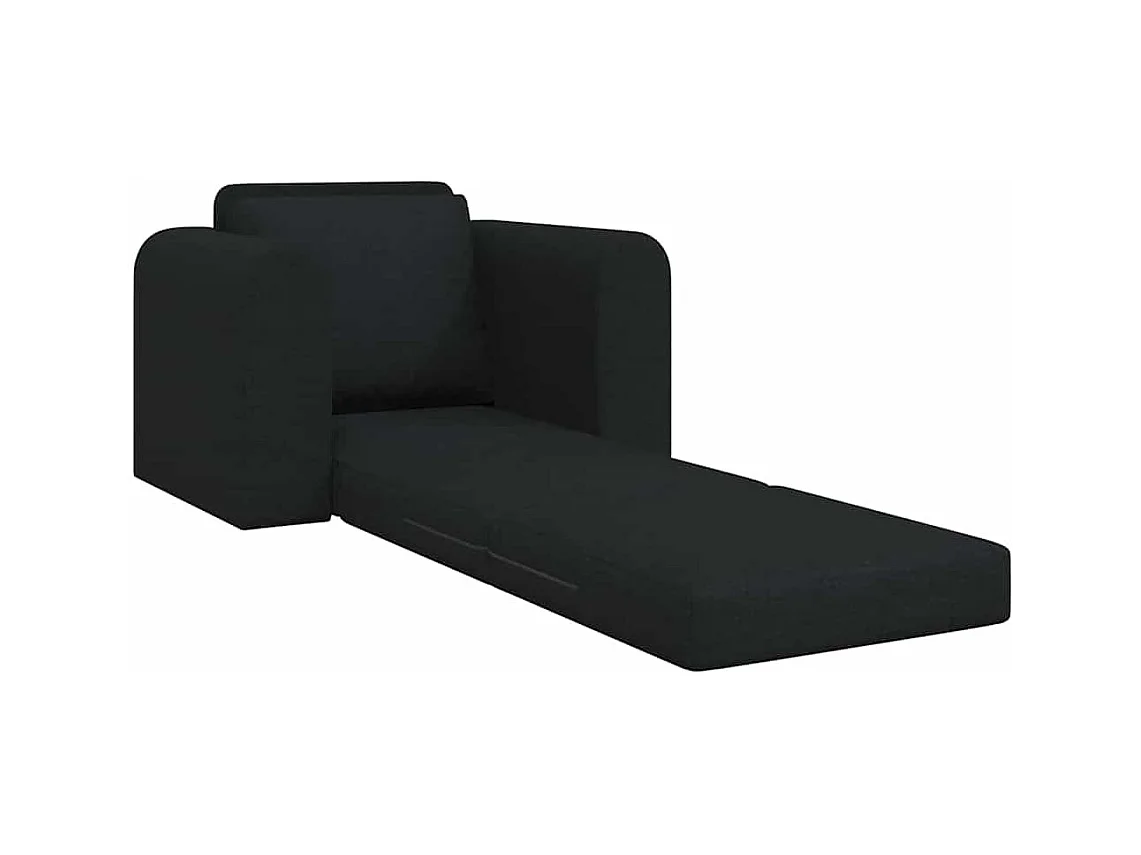 Canapé-Lit Noir 98 x 71 x 83 cm tissu